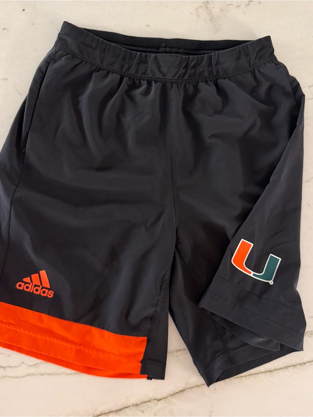 Miami Hurricanes adidas Practice Shorts Men's Medium